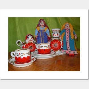 Russian Doll Tea Time Posters and Art